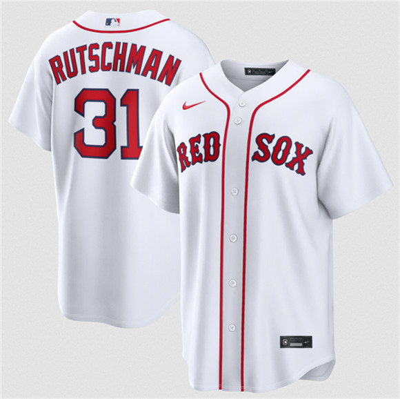Boston Red Sox #31 Adley Rutschman White Cool Base Stitched Baseball Jersey
