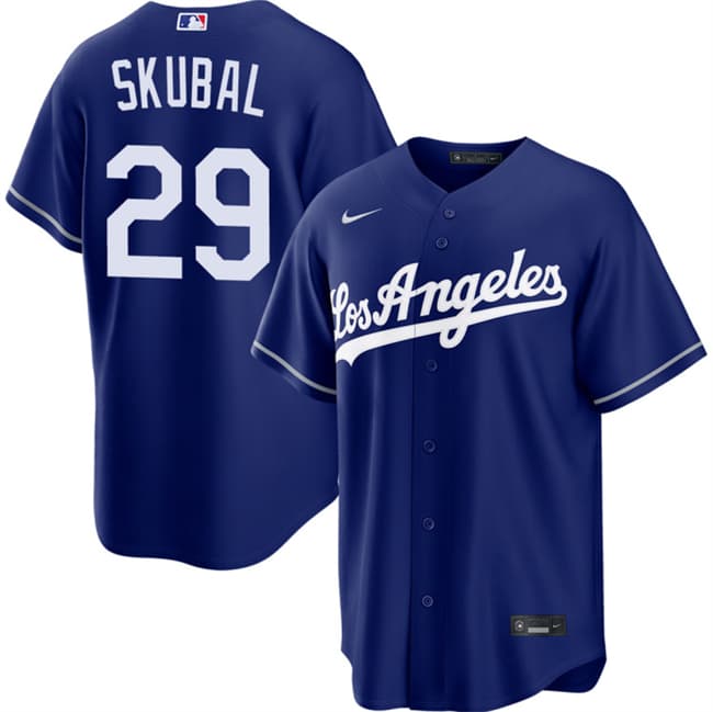 Los Angeles Dodgers #29 Tarik Skubal Royal Alternate Stitched Baseball Jersey