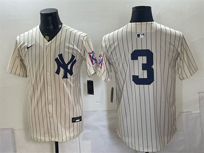 New York Yankees #3 Babe Ruth Cream 2026 Field of Dreams Stadium Stitched Baseball Jersey New York Yankees #3 Babe Ruth Cream 2026 Field of Dreams Stadium Stitched Baseball Jersey