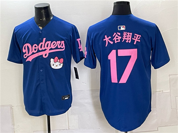 Los Angeles Dodgers #17 ??????? Royal 2025 Hello Kitty Vapor Limited Stitched Baseball Jersey