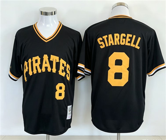 Pittsburgh Pirates #8 Willie Stargell Black Stitched Jersey