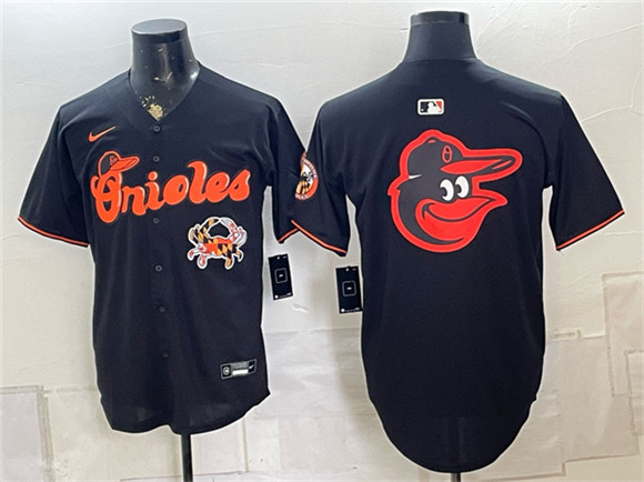 Baltimore Orioles Team Big Logo Black With Patch Vapor Premier Limited Stitched Baseball Jersey Baltimore Orioles Team Big Logo Black With Patch Vapor Premier Limited Stitched Baseball Jersey