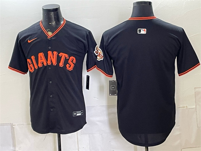 San Francisco Giants Blank Black Limited Stitched Baseball Jersey