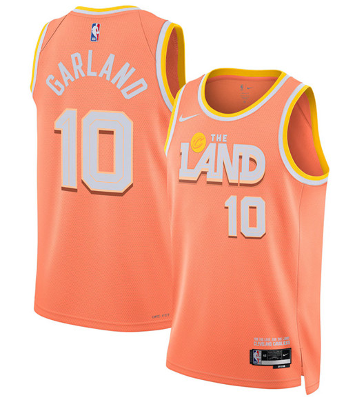 Cleveland Cavaliers #10 Darius Garland Orange 2025-26 City Edition Swingman Stitched Jersey Cleveland Cavaliers #10 Darius Garland Orange 2025-26 City Edition Swingman Stitched Jersey