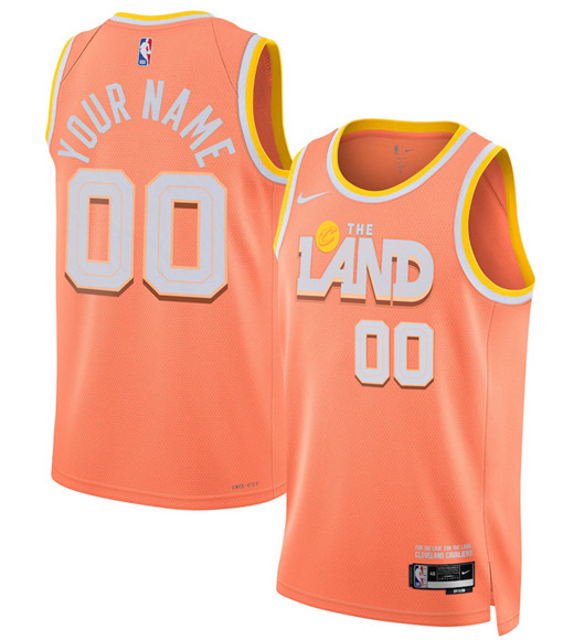 Cleveland Cavaliers Active Player Custom Orange 2025-26 City Edition Swingman Stitched Jersey Cleveland Cavaliers Active Player Custom Orange 2025-26 City Edition Swingman Stitched Jersey
