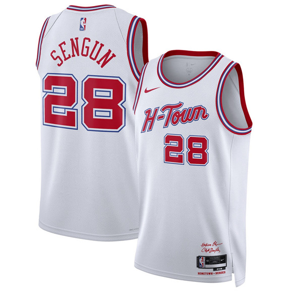 Houston Rockets #28 Alperen Sengun White 2025-26 City Edition Stitched Jersey Houston Rockets #28 Alperen Sengun White 2025-26 City Edition Stitched Jersey