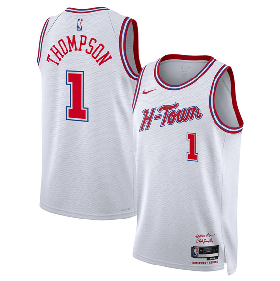 Houston Rockets #1 Amen Thompson White 2025-26 City Edition Stitched Jersey Houston Rockets #1 Amen Thompson White 2025-26 City Edition Stitched Jersey