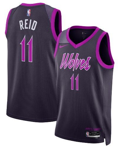 Minnesota Timberwolves #11 Naz Reid Purple 2025-26 City Edition Stitched Basketball Jersey