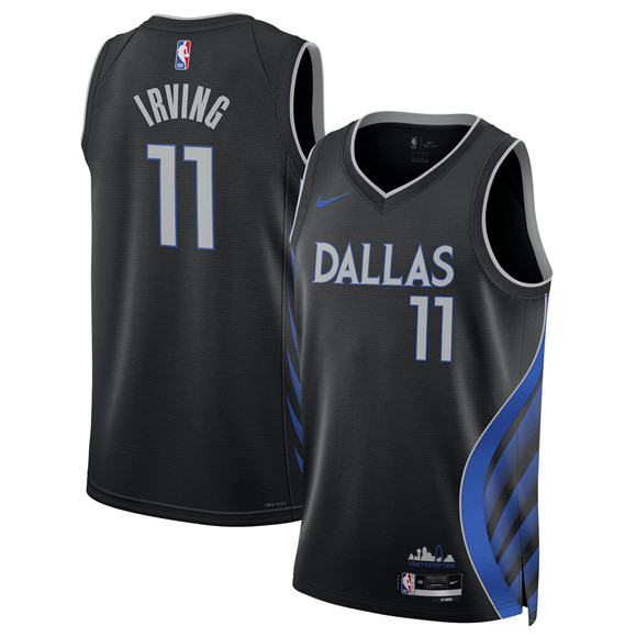 Dallas Mavericks #11 Kyrie Irving Black 2025-26 City Edition Stitched Basketball Jersey Dallas Mavericks #11 Kyrie Irving Black 2025-26 City Edition Stitched Basketball Jersey