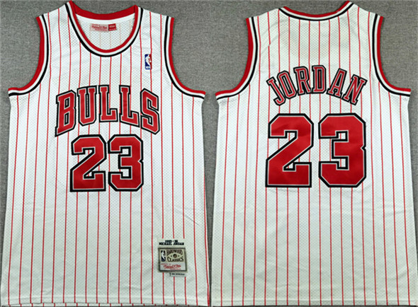 Chicago Bulls #23 Michael Jordan White Stitched Basketball Jersey