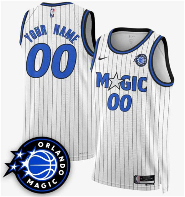 Orlando Magic Active Player Custom White 2025 New Generation of Magic Stitched Basketball Jersey