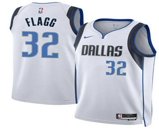 Dallas Mavericks #32 Cooper Flagg White Sponsor Swingman Jersey