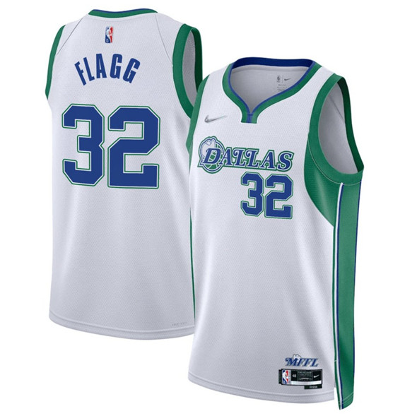 Dallas Mavericks #32 Cooper Flagg White 2025 Draft City Edition Stitched Basketball Jersey