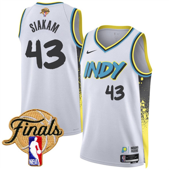 Indiana Pacers #43 Pascal Siakam White 2024-25 City Edition Stitched Basketball Jersey