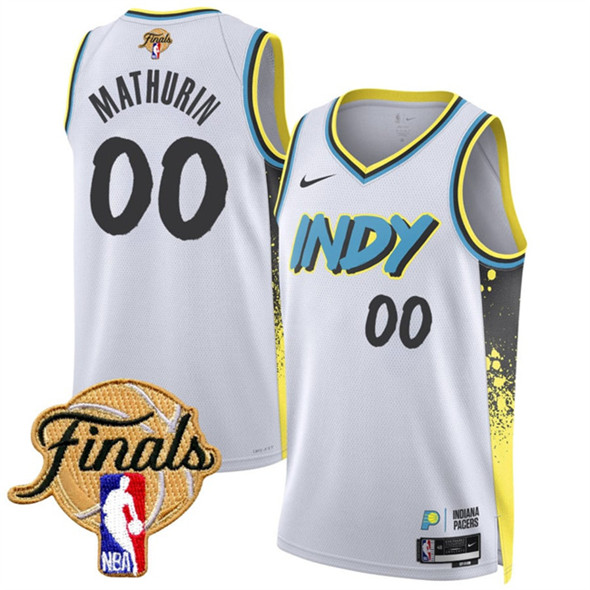 Indiana Pacers #00 Bennedict Mathurin White 2024-25 City Edition Stitched Basketball Jersey