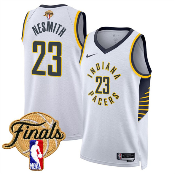 Indiana Pacers #23 Aaron Nesmith White 2025 Finals Association Edition Stitched Basketball Jersey