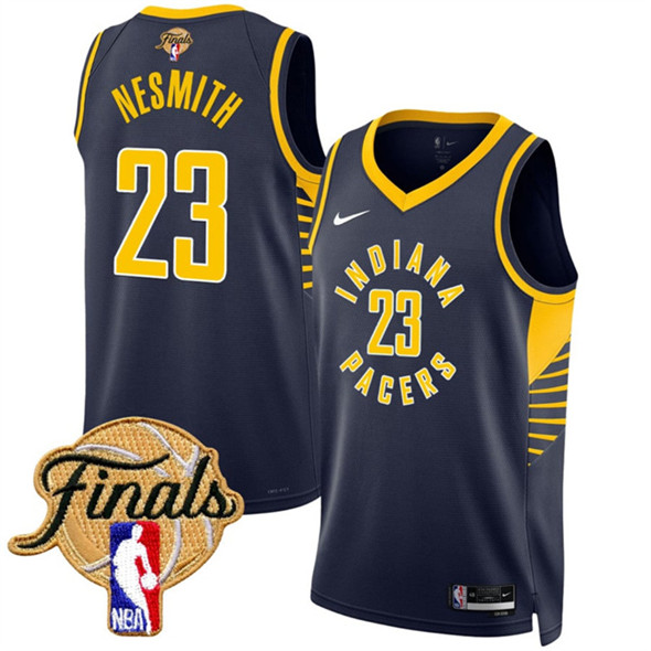 Indiana Pacers #23 Aaron Nesmith Navy 2025 Finals Icon Edition Stitched Basketball Jersey