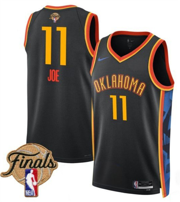 Oklahoma City Thunder #11 Isaiah Joe Black 2024-25 City Edition Stitched Basketball Jersey