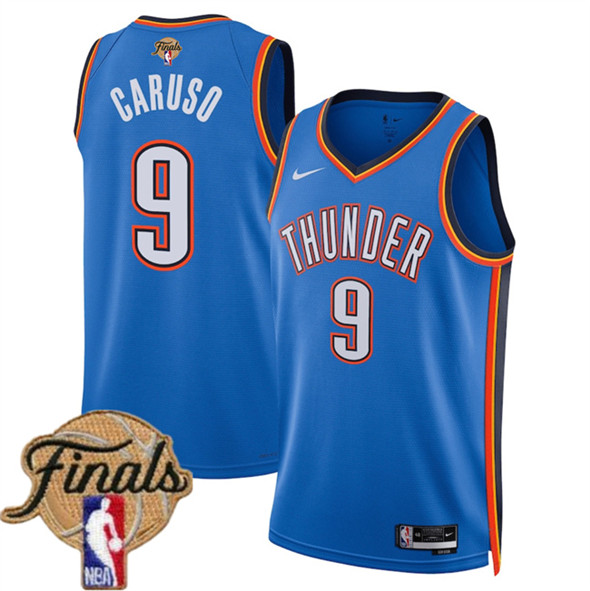 Oklahoma City Thunder #9 Alex Caruso Blue 2025 Icon Edition Stitched Basketball Jersey