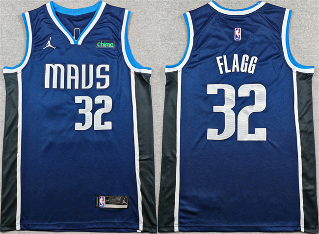 Dallas Mavericks #32 Cooper Flagg Navy 2025 Statement Edition Stitched Basketball Jersey