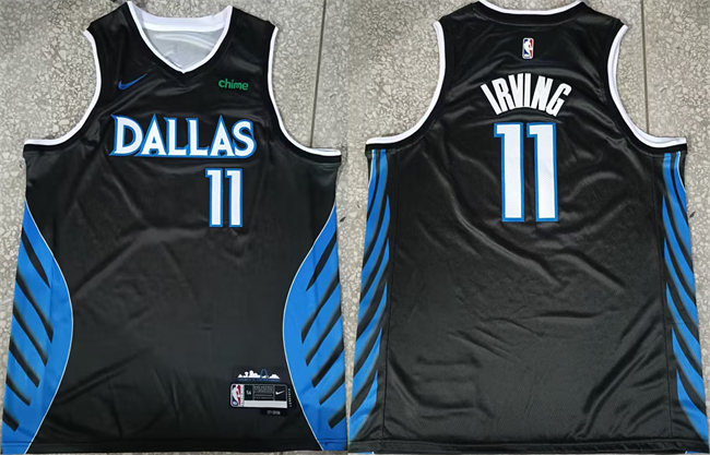 Dallas Mavericks #11 Kyrie Irving Black 2025-26 City Edition Stitched Basketball Jersey