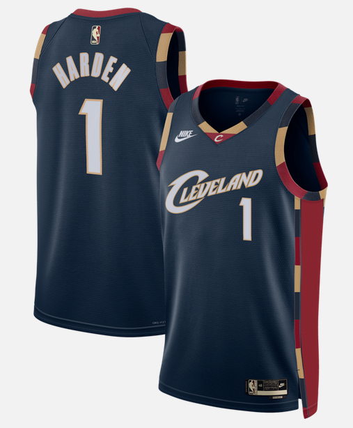 Cleveland Cavaliers #1 James Harden Navy 2026 Classic Edition Stitched Basketball Jersey