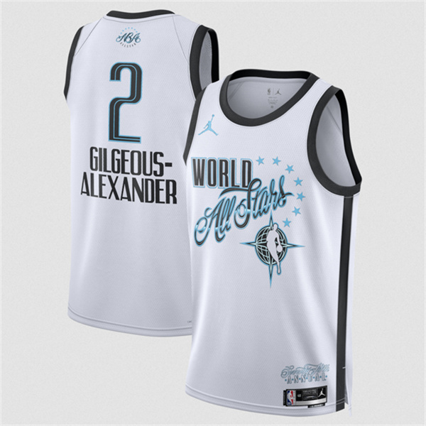 NBA 2026 All-Star #2 Shai Gilgeous-Alexander White Stitched Basketball Jersey