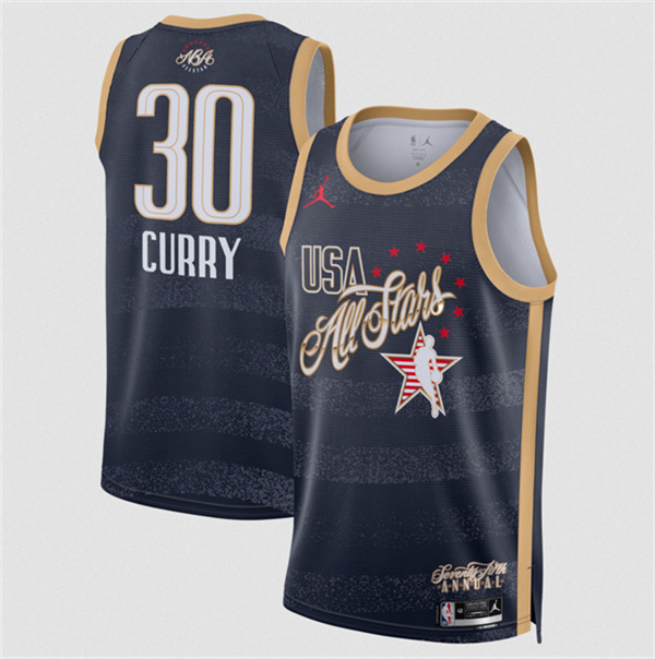 NBA 2026 All-Star #30 Stephen Curry Navy Stitched Basketball Jersey