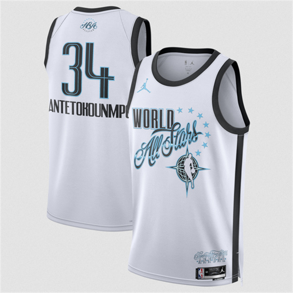 NBA 2026 All-Star #34 Giannis Antetokounmpo White Stitched Basketball Jersey