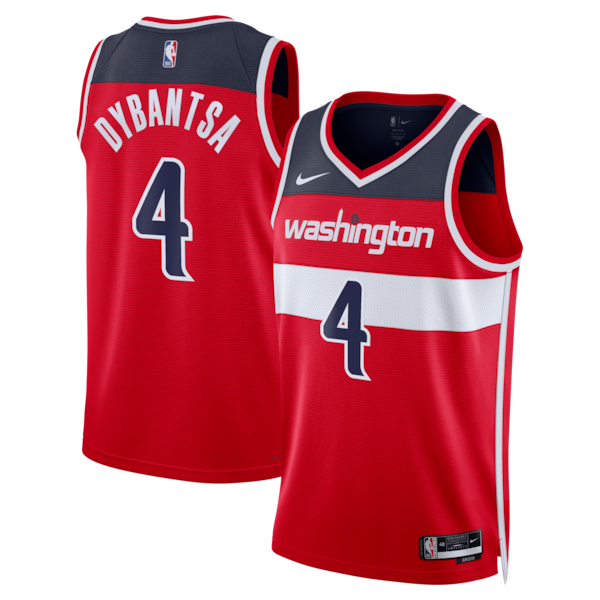 Washington Wizards #4 AJ Dybantsa Nike Red 2026 NBA Draft Swingman Icon Edition Jersey Washington Wizards #4 AJ Dybantsa Nike Red 2026 NBA Draft Swingman Icon Edition Jersey