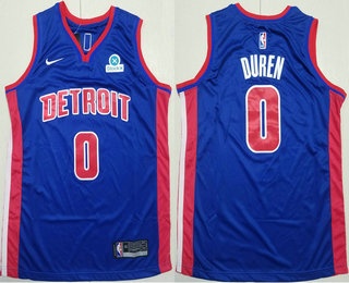 Detroit Pistons #0 Jalen Duren Blue Icon Sponsor Edition Stitched Jersey Detroit Pistons #0 Jalen Duren Blue Icon Sponsor Edition Stitched Jersey