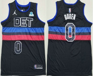 Detroit Pistons #0 Jalen Duren Black Statement Icon Sponsor Swingman Jersey Detroit Pistons #0 Jalen Duren Black Statement Icon Sponsor Swingman Jersey