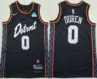 Detroit Pistons #0 Jalen Duren Black 2024 City Icon Sponsor Swingman Jersey Detroit Pistons #0 Jalen Duren Black 2024 City Icon Sponsor Swingman Jersey
