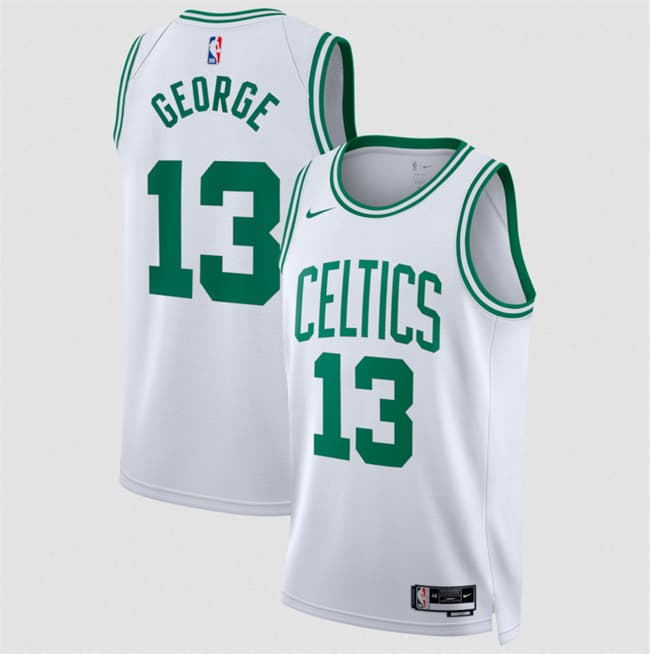 Boston Celtics #13 Paul George White 2026 Association Edition Stitched Basketball Jersey Boston Celtics #13 Paul George White 2026 Association Edition Stitched Basketball Jersey