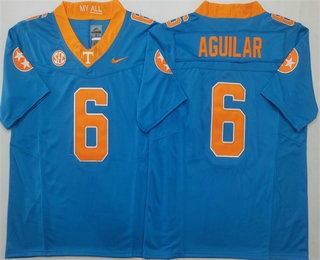 Tennessee Volunteers #6 Joey Aguilar Blue FUSE College Football Jersey