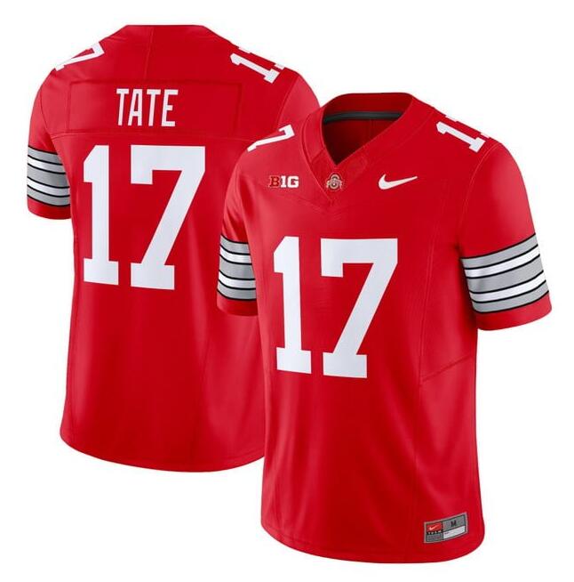 Ohio State Buckeyes #17 Carnell Tate Red F.U.S.E. 2025-2026 Stitched Football Jersey Ohio State Buckeyes #17 Carnell Tate Red F.U.S.E. 2025-2026 Stitched Football Jersey