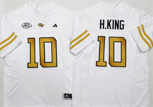 Georgia Tech Yellow Jackets #10 Haynes King White F.U.S.E. Limited Stitched Jersey