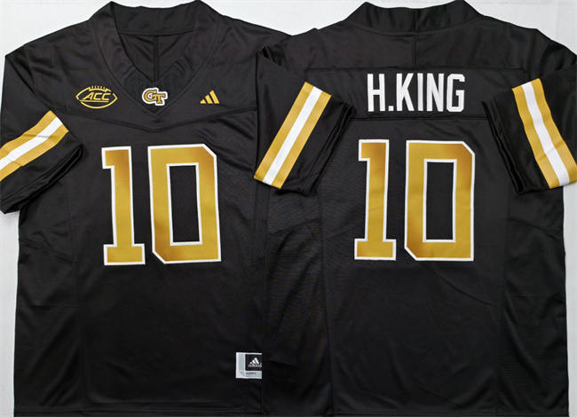 Georgia Tech Yellow Jackets #10 Haynes King Black F.U.S.E. Limited Stitched Jersey
