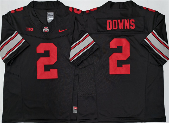 Ohio State Buckeyes #2 Caleb Downs Black F.U.S.E. Limited Stitched Jersey