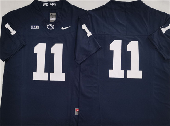 Penn State Nittany Lions #11 Abdul Carter Navy 2024 F.U.S.E. No Name Stitched Jersey
