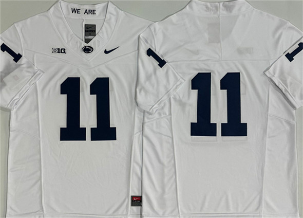 Penn State Nittany Lions #11 Abdul Carter White 2024 F.U.S.E. No Name Stitched Jersey