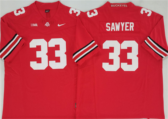 Ohio State Buckeyes #33 Jack Sawyer Red 2025 F.U.S.E. Limited Stitched Jersey