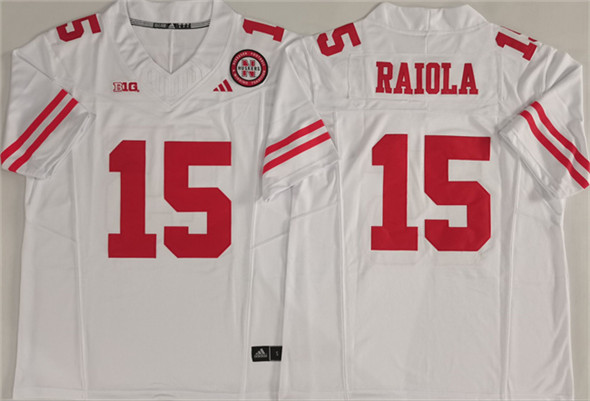 Nebraska Cornhuskers #15 Dylan Raiola White F.U.S.E. With Patch Vapor Limited Stitched Jersey