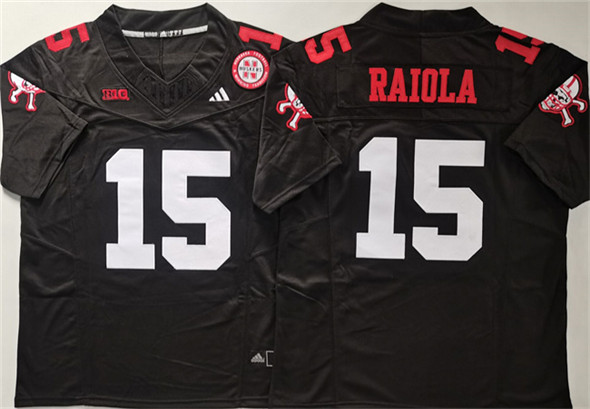Nebraska Cornhuskers #15 Dylan Raiola Black F.U.S.E. With Patch Vapor Limited Stitched Jersey