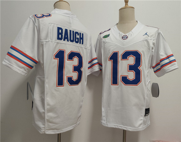 Florida Gators #13 Jadan Baugh White F.U.S.E. Stitched Jersey