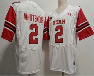 Utah Utes #2 Creed Whittemore White College Football Jersey