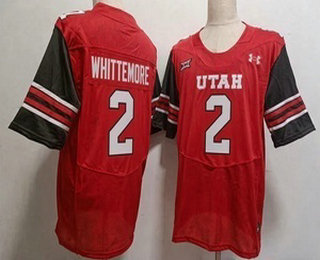 Utah Utes #2 Creed Whittemore Red College Football Jersey