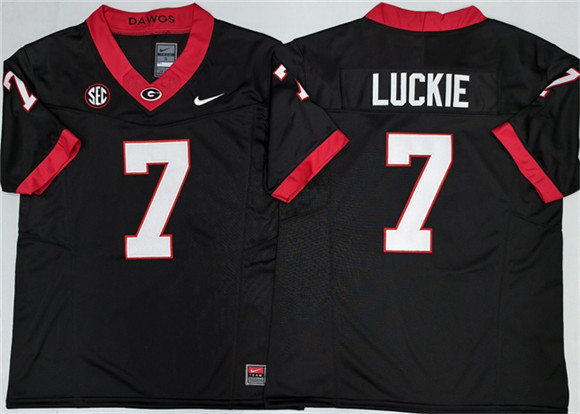 Georgia Bulldogs #7 Lawson Luckie Black 2025 F.U.S.E. Stitched Jersey