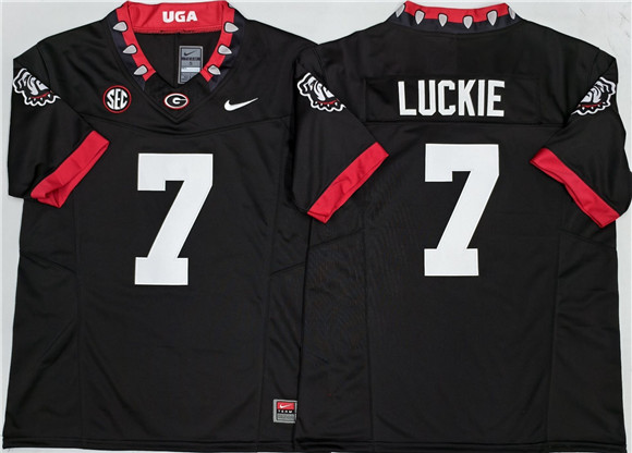 Georgia Bulldogs #7 Lawson Luckie Black 2025 F.U.S.E. Stitched Jersey