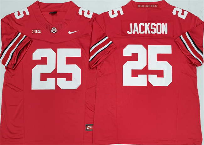 Ohio State Buckeyes #25 Lamar Bo Jackson Red 2025 F.U.S.E. Limited Stitched Jersey